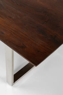 KARE Tisch Symphony Dunkel Chrom 160x80