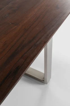 KARE Tisch Symphony Dunkel Chrom 160x80