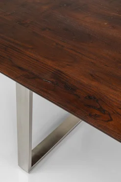 KARE Tisch Symphony Dunkel Chrom 160x80