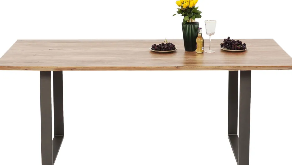 KARE Tisch Symphony Rohstahl 180x90