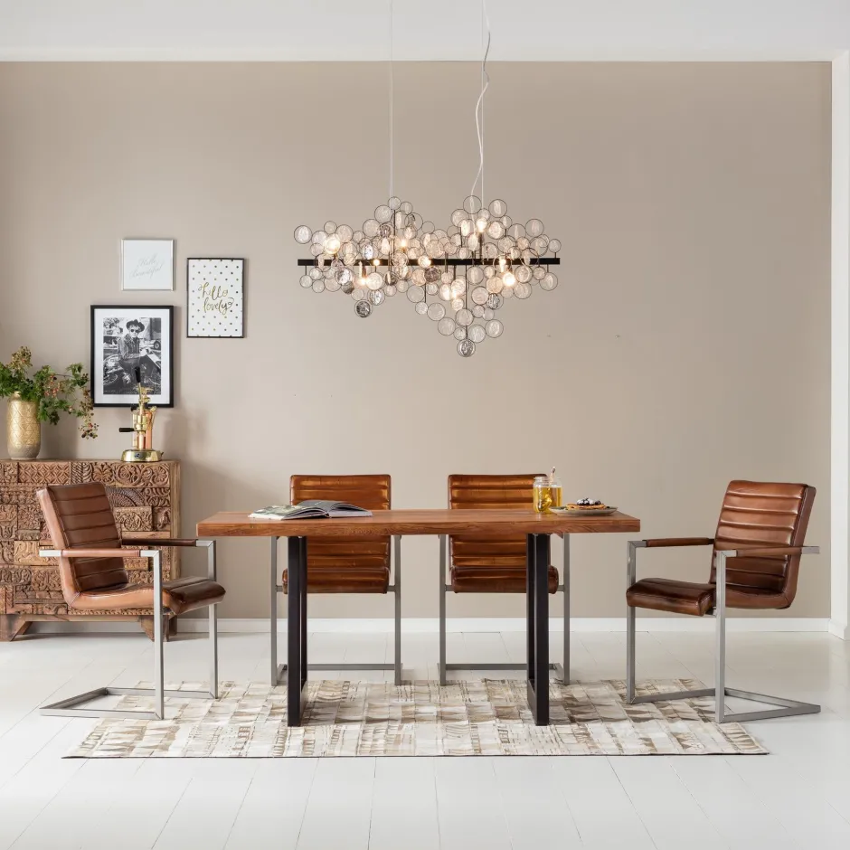 KARE Tisch Symphony Rohstahl 160x80