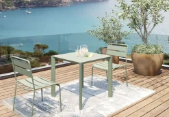 KARE Tisch Twist Mint 80x80cm