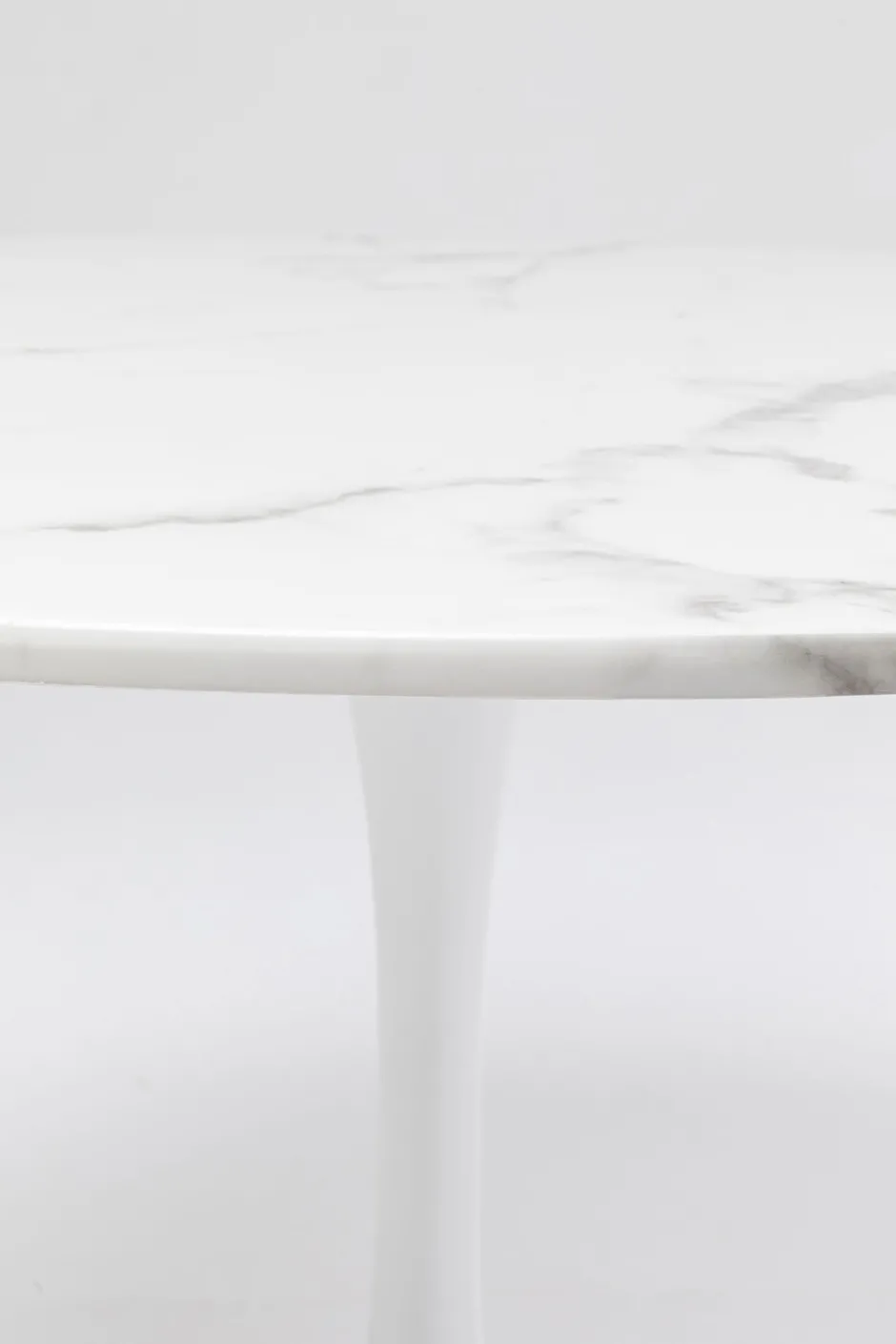 KARE Tisch Veneto Marmor Weiß Ø110cm