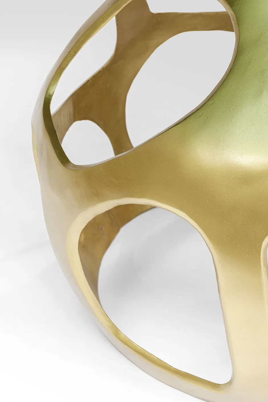 KARE Tisch Volcano Gold Ø120cm