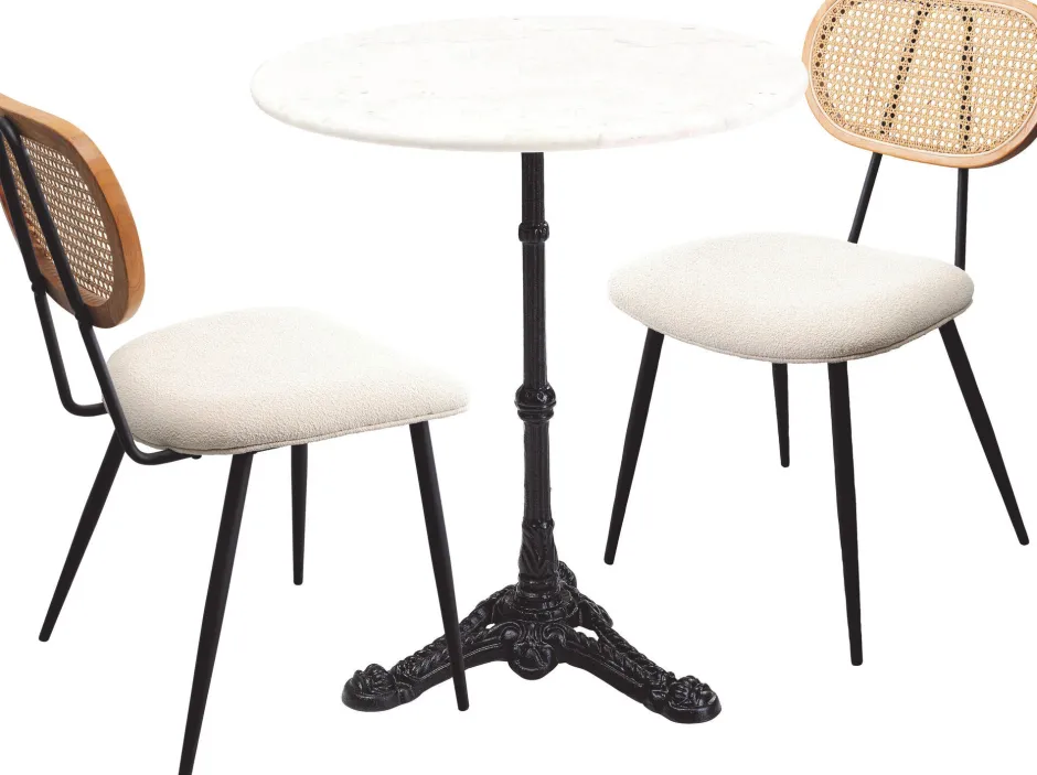 KARE Tischgruppe Bistro Rosalie Creme (3/tlg.)