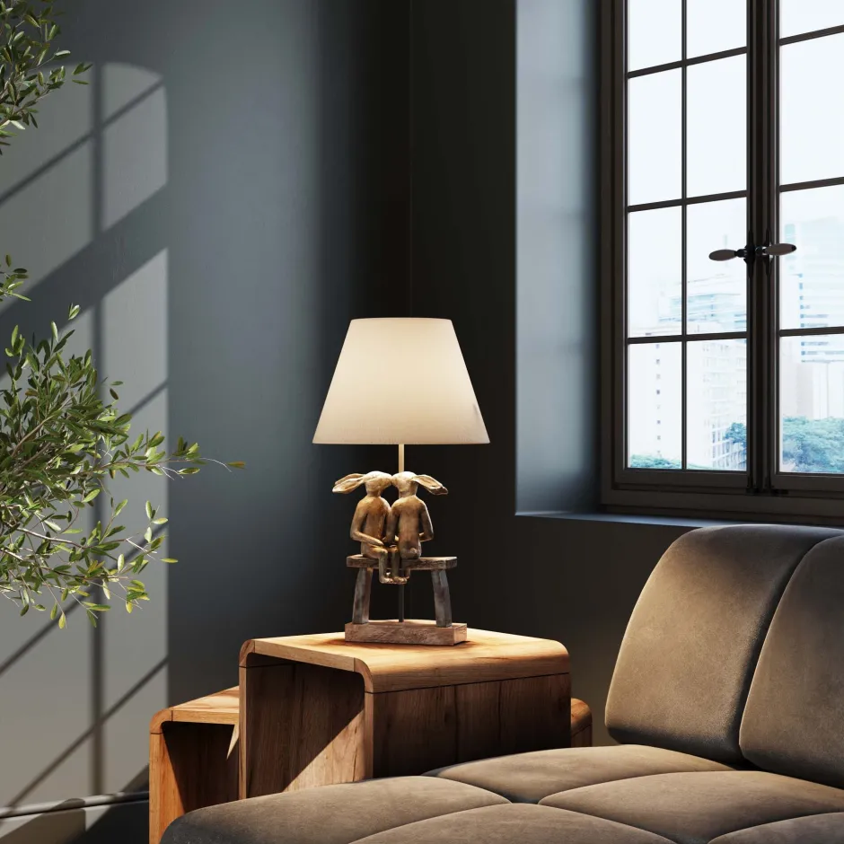 KARE Tischleuchte Animal Bunny Love 53cm