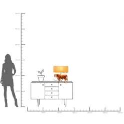 KARE Tischleuchte Animal Cow 51cm