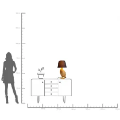 KARE Tischleuchte Animal Duck 58cm