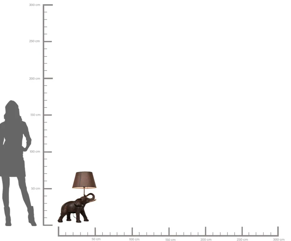 KARE Tischleuchte Animal Elephant Safari 74cm