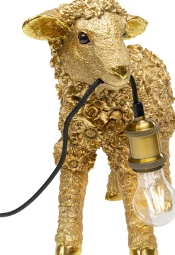 KARE Tischleuchte Animal Flower Sheep Gold 36cm