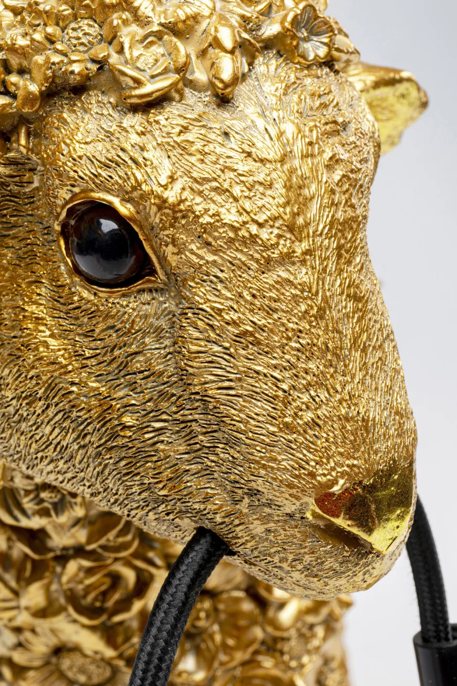 KARE Tischleuchte Animal Flower Sheep Gold 36cm
