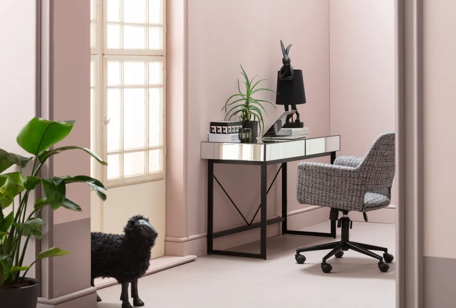 KARE Tischleuchte Animal Rabbit Matt Schwarz 68cm