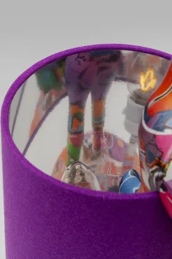 KARE Tischleuchte Animal Rabbit Graffiti/Lila 50cm