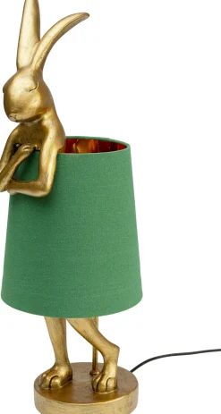 KARE Tischleuchte Animal Rabbit Gold/Grün 68cm
