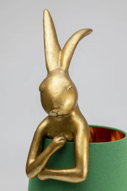 KARE Tischleuchte Animal Rabbit Gold/Grün 68cm