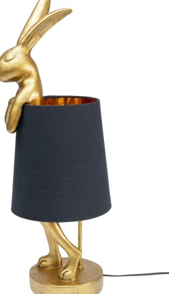 KARE Tischleuchte Animal Rabbit Gold/Schwarz 68cm