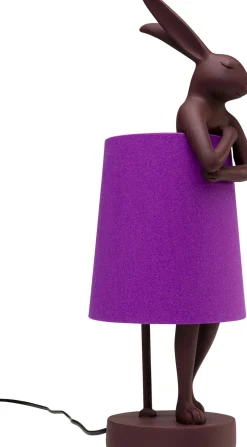 KARE Tischleuchte Animal Rabbit Rot/Lila 50cm