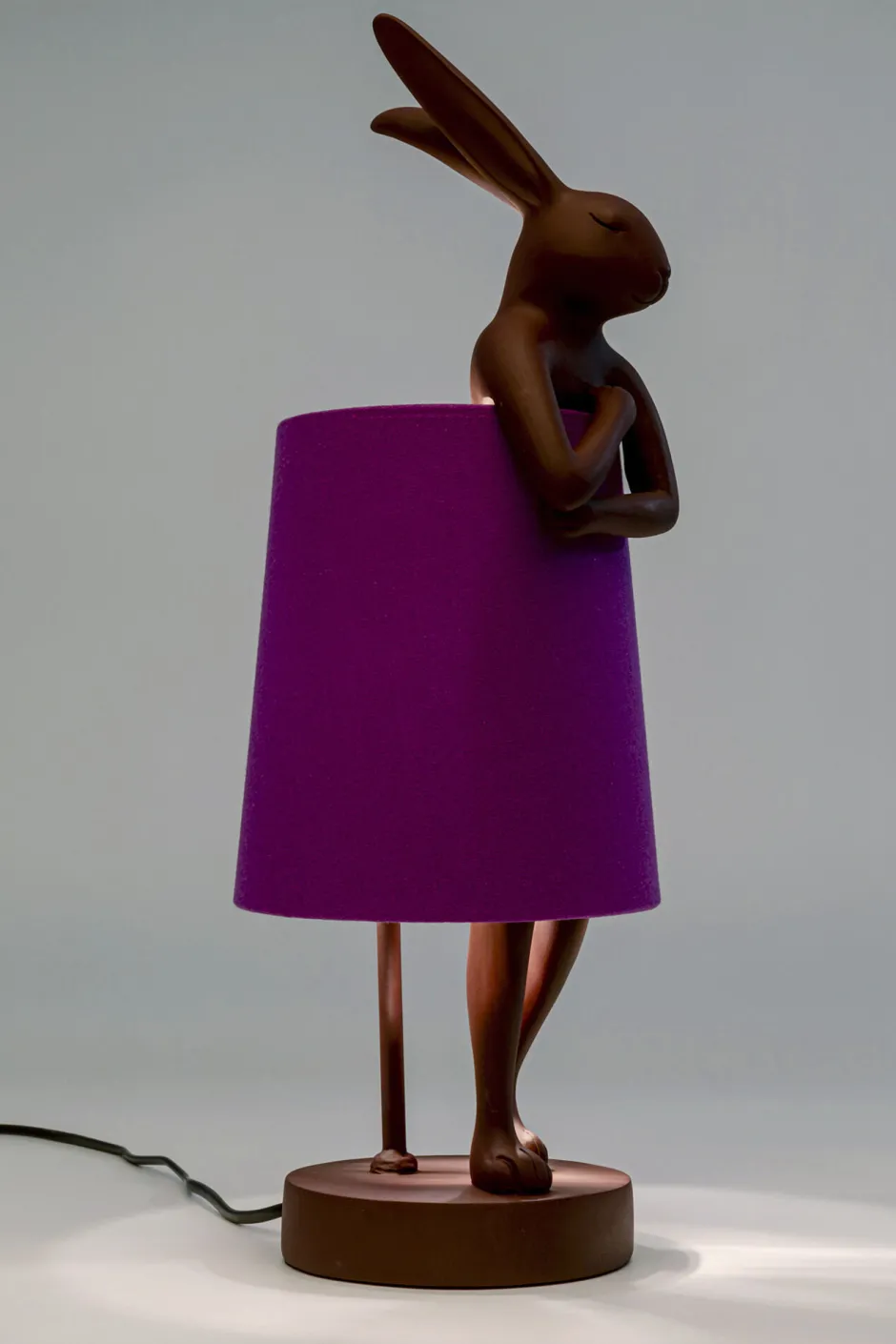KARE Tischleuchte Animal Rabbit Rot/Lila 50cm