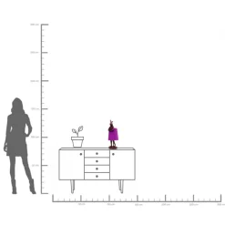 KARE Tischleuchte Animal Rabbit Rot/Lila 50cm