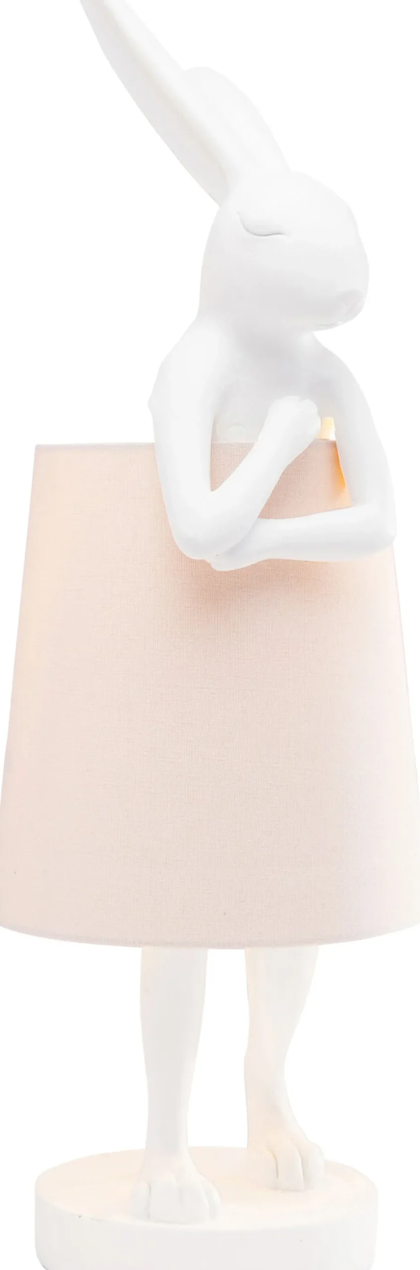 KARE Tischleuchte Animal Rabbit Weiß/Rosa 68cm