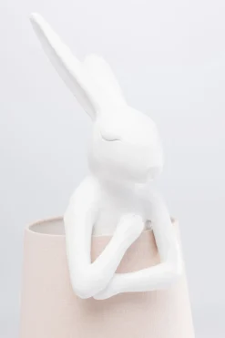 KARE Tischleuchte Animal Rabbit Weiß/Rosa 68cm