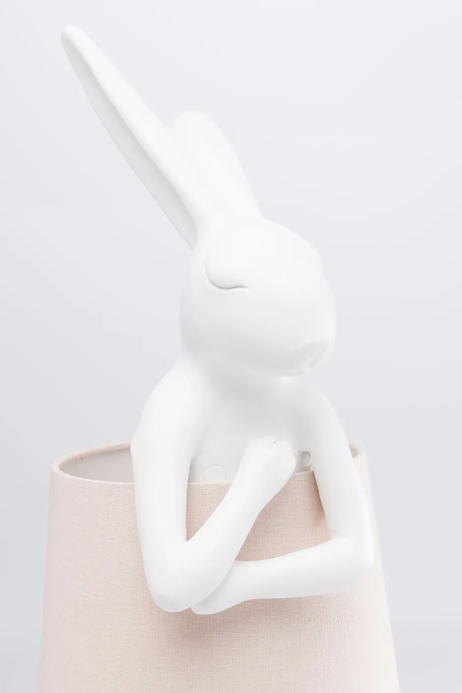 KARE Tischleuchte Animal Rabbit Weiß/Rosa 68cm