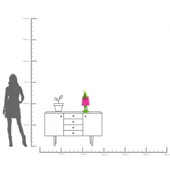 KARE Tischleuchte Animal Rabbit Grün/Pink 50cm