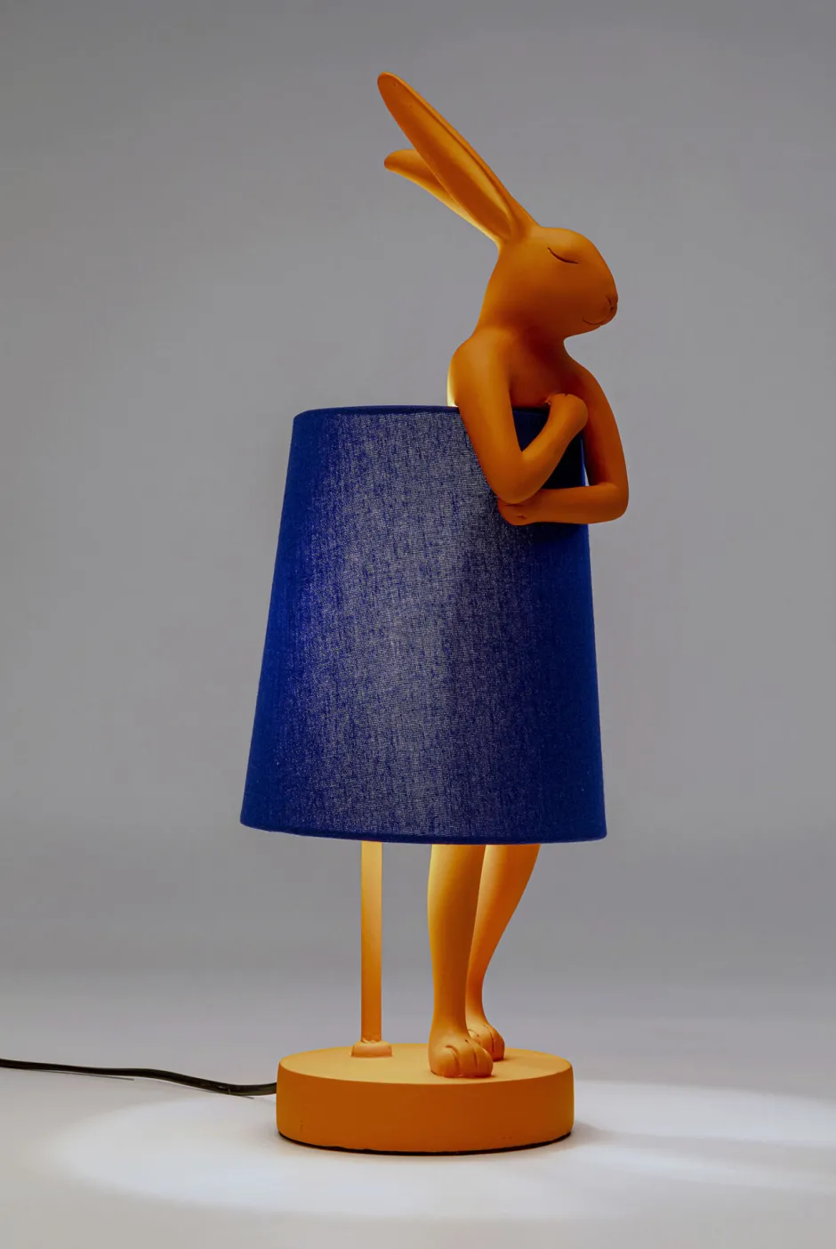 KARE Tischleuchte Animal Rabbit Orange/Blau 50cm