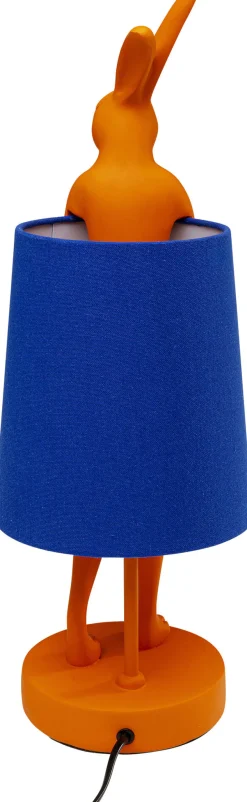 KARE Tischleuchte Animal Rabbit Orange/Blau 50cm