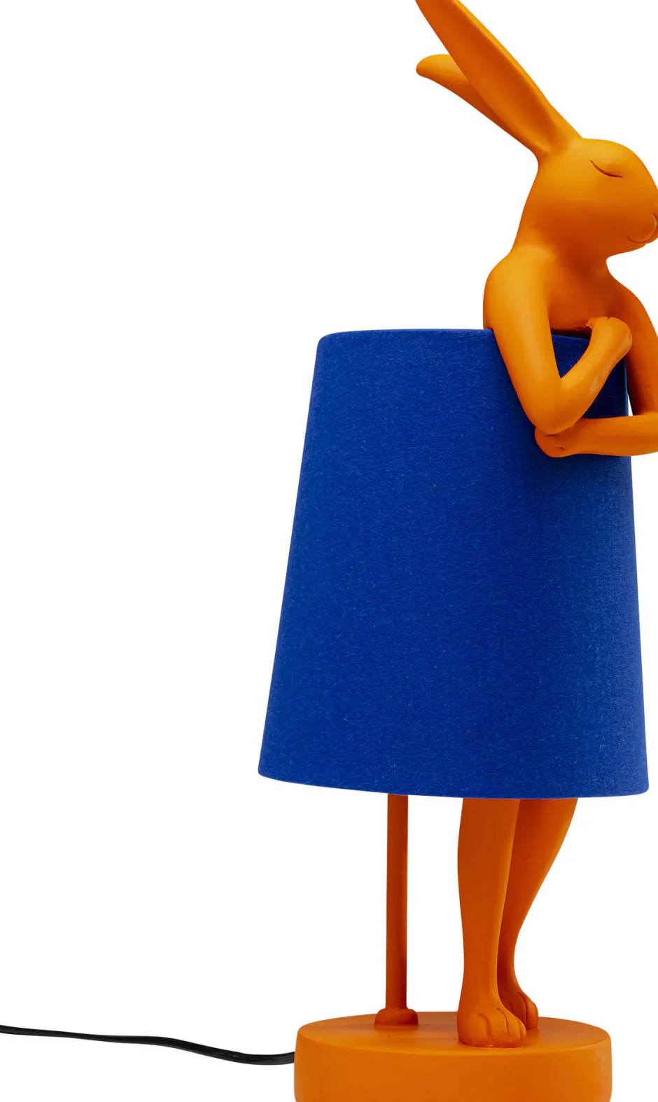 KARE Tischleuchte Animal Rabbit Orange/Blau 50cm