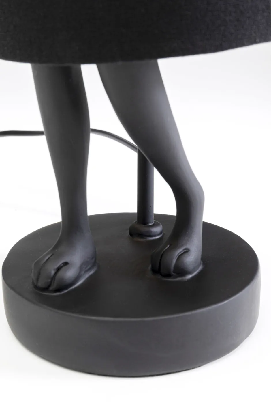 KARE Tischleuchte Animal Rabbit Matt Schwarz 50cm