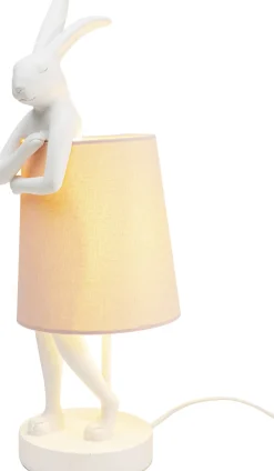 KARE Tischleuchte Animal Rabbit Weiß/Rosa 50cm