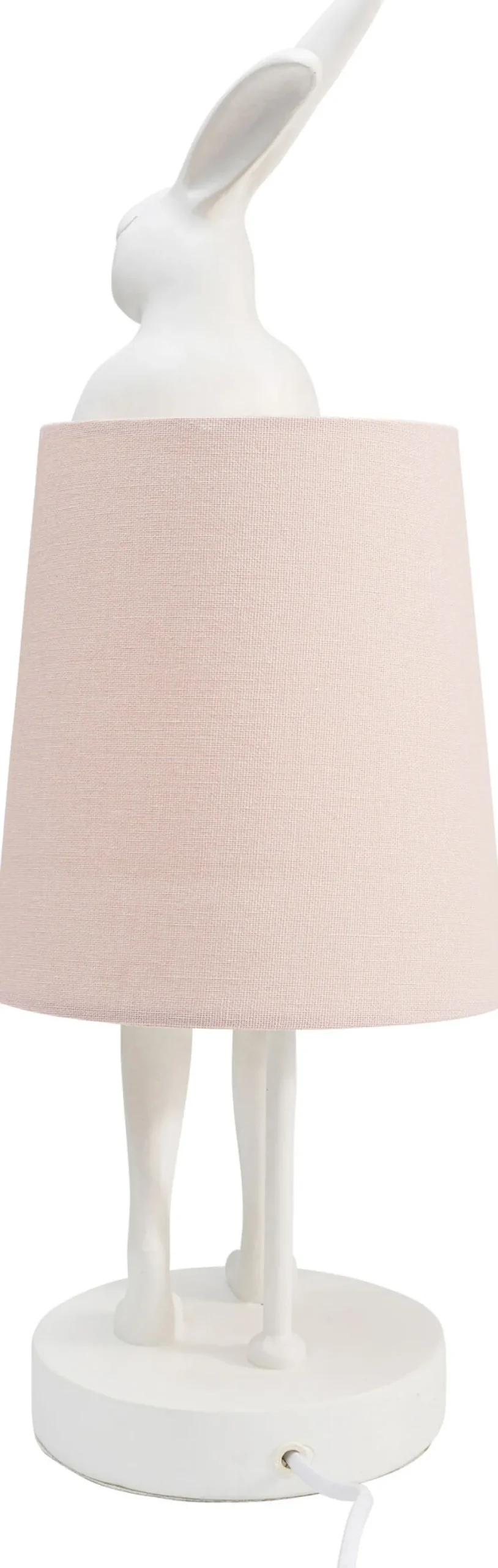 KARE Tischleuchte Animal Rabbit Weiß/Rosa 50cm