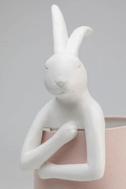 KARE Tischleuchte Animal Rabbit Weiß/Rosa 50cm