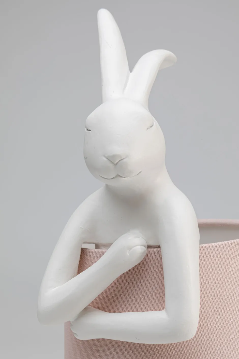 KARE Tischleuchte Animal Rabbit Weiß/Rosa 50cm