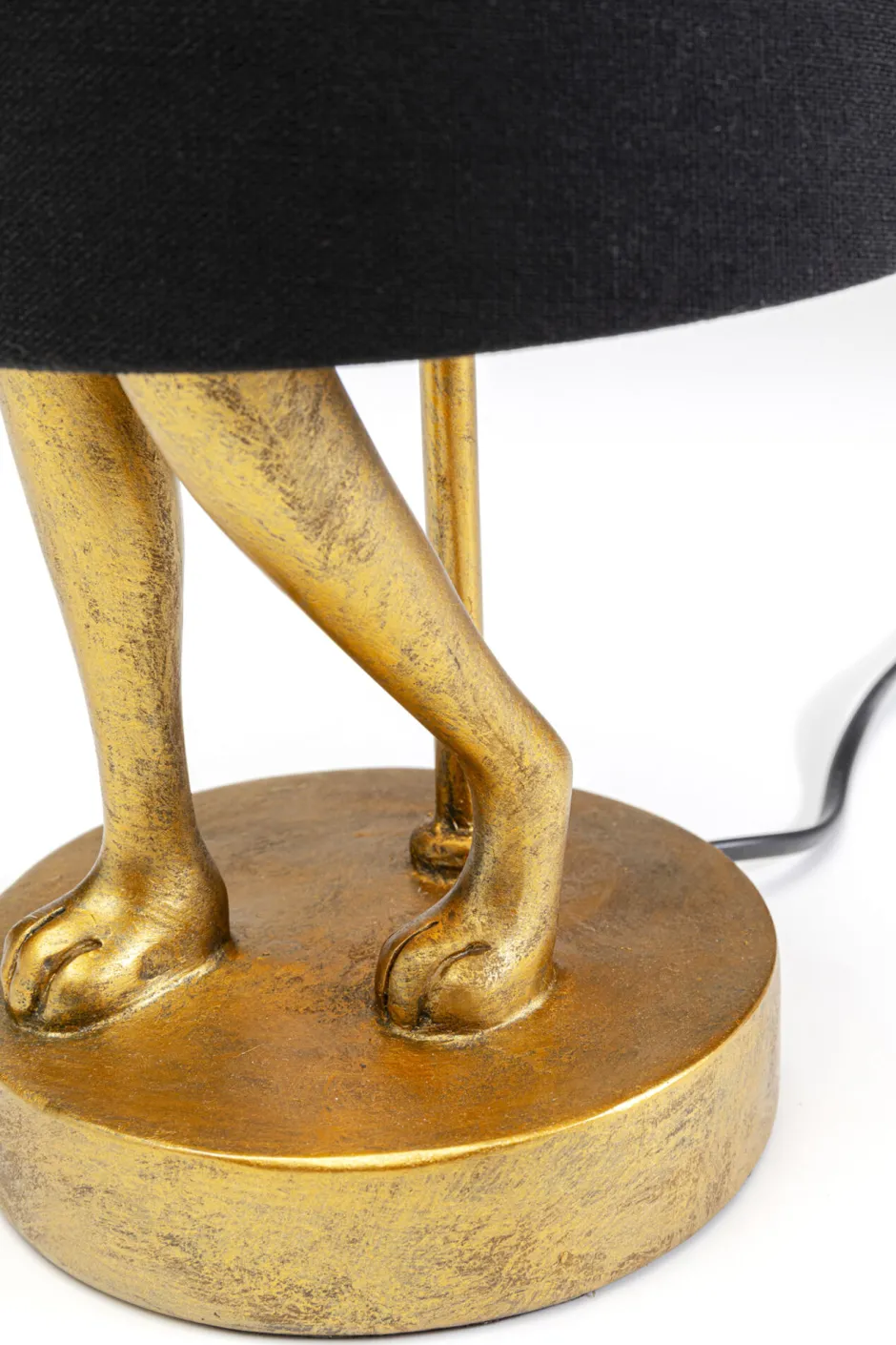 KARE Tischleuchte Animal Rabbit Gold/Schwarz 50cm
