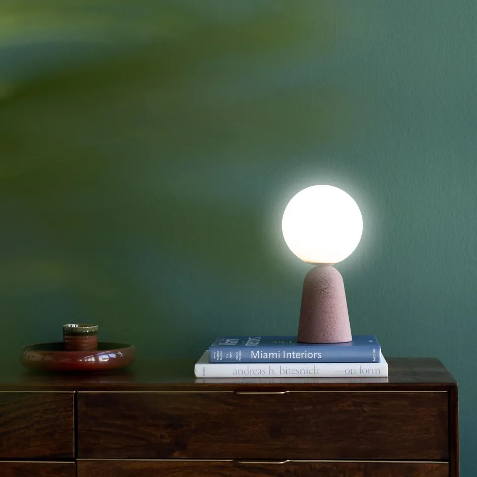 KARE Tischleuchte Bollie Rot 33cm