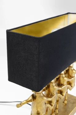 KARE Tischleuchte Dancing Cows Schwarz