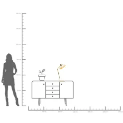 KARE Tischleuchte Demi Beige 56cm