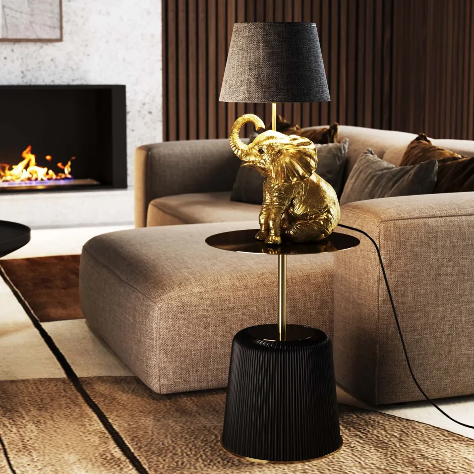 KARE Tischleuchte Happy Elefant 48cm