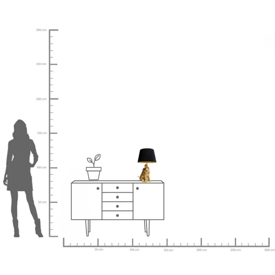 KARE Tischleuchte Happy Elefant 48cm