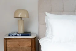 KARE Tischleuchte Loungy Ecru Weiß 38cm