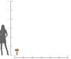 KARE Tischleuchte Loungy Gold 38cm