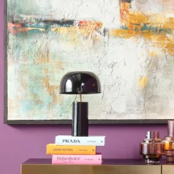 KARE Tischleuchte Loungy Schwarz 38cm