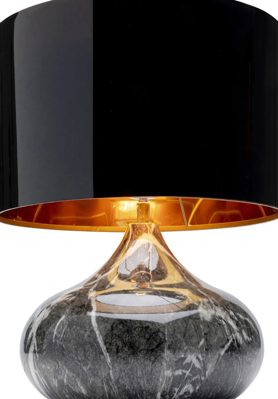 KARE Tischleuchte Mamo Deluxe Grau 38cm