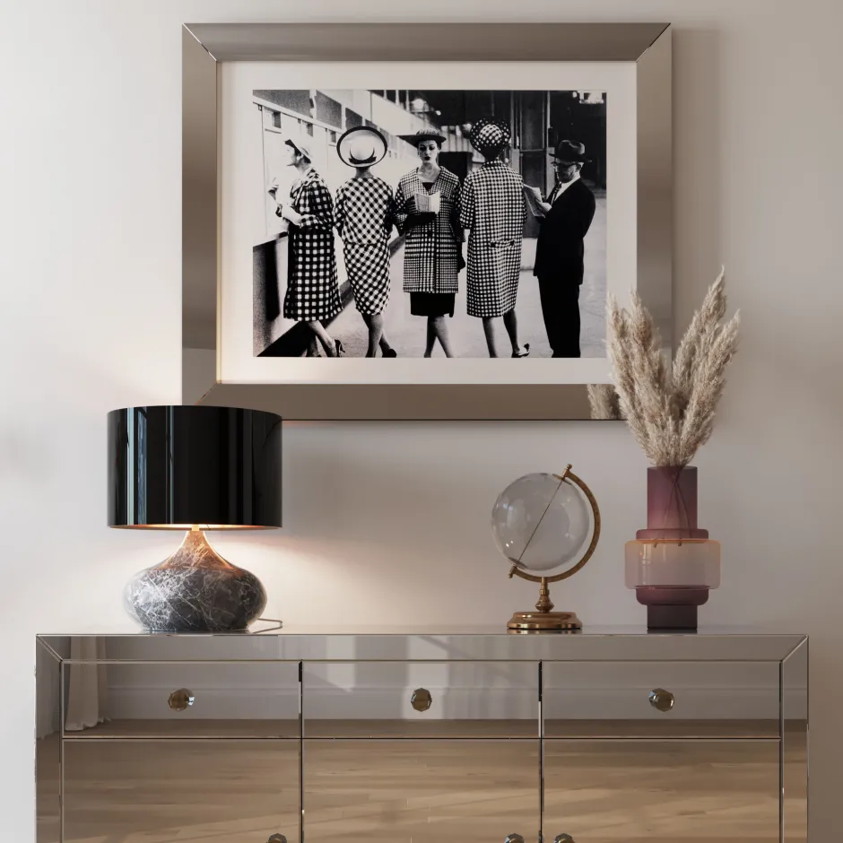 KARE Tischleuchte Mamo Deluxe Grau 38cm