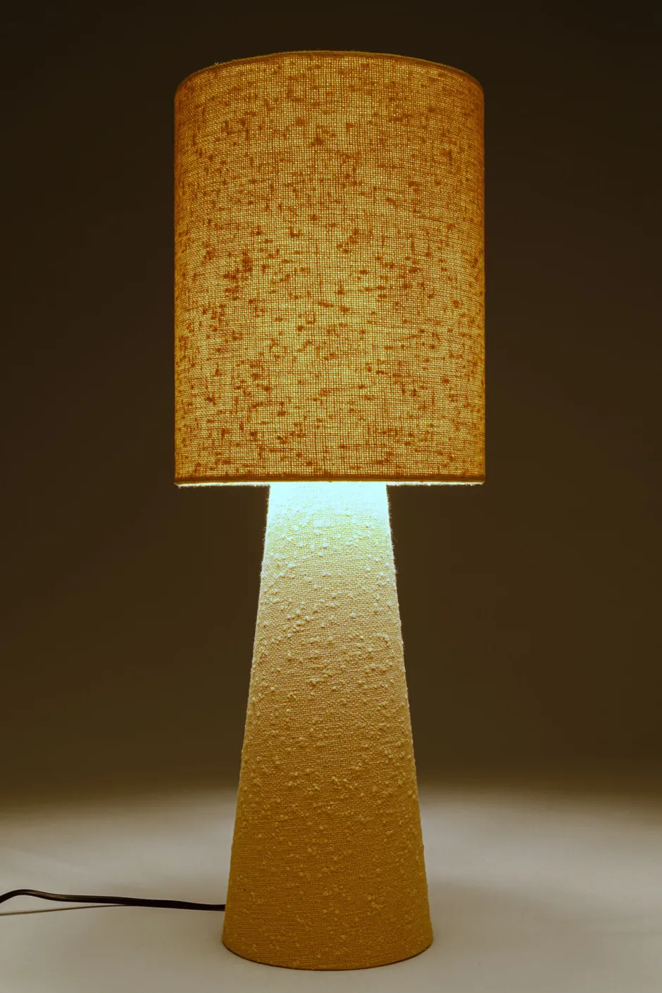 KARE Tischleuchte Marleen Beige Boucle 60cm