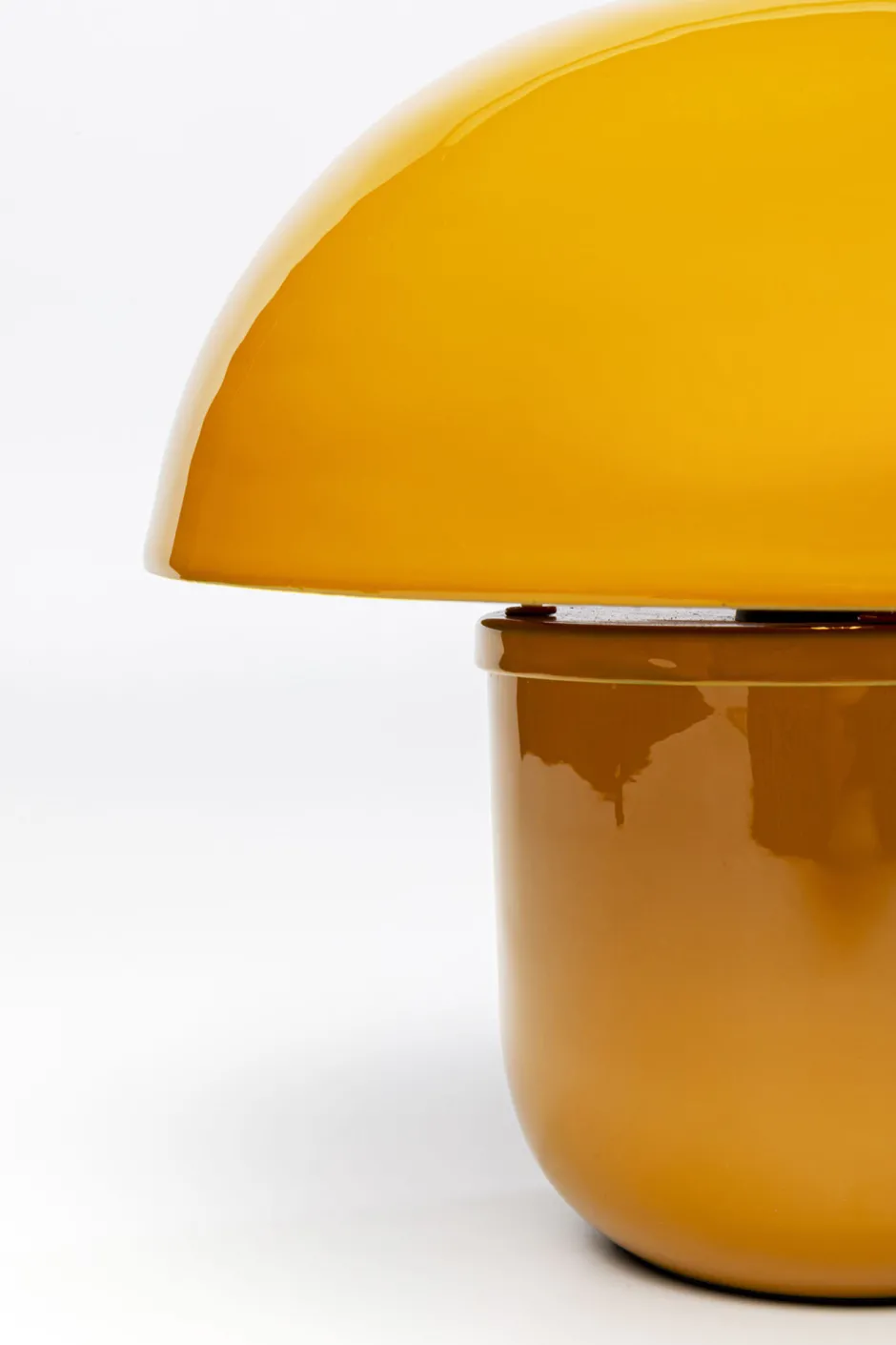 KARE Tischleuchte Mushroom Gelb 27cm