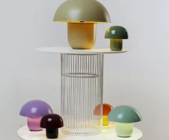 KARE Tischleuchte Mushroom Hellgrün 44cm