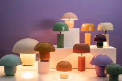 KARE Tischleuchte Mushroom Lila 27cm